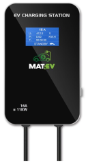 MatEV Şarj MT-AC-11kW Duvar Tipi Şarj İstasyonu
