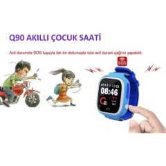 Teknofonik Akıllı Saat Saati GPS Takip Q90/2019 Sim Kartlı - Pembe